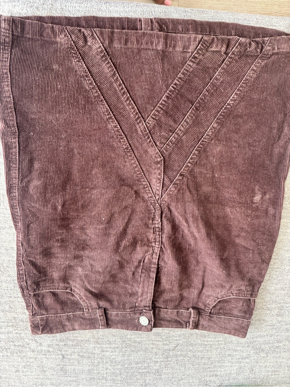 Corduroy Midi Skirt in Dusty Rose